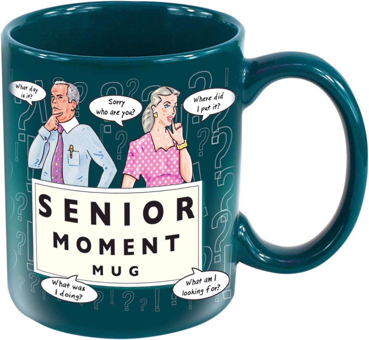 Senior Moment Novelty Mug Tea Coffee Cup Office Funny Secret Santa Gift Joke Gag