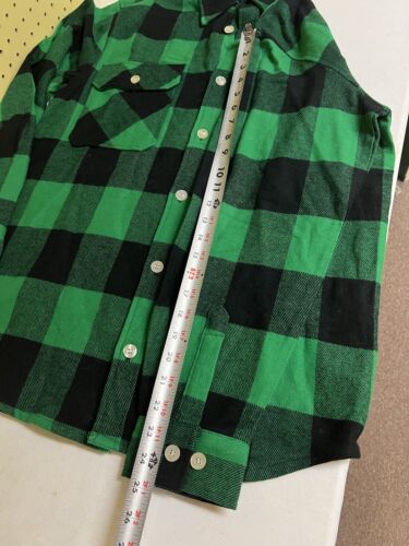 Paul Smith Colleges Flannel Button Shirt Mens Small Green Tartan Rothco - Picture 7 of 8