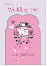 Doodlecards Wedding Day Card Wedding Car