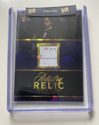 pieces of the past テスラ 直筆 Relic 検 サインカード EDGAR DEGAS 2023 PIECES OF PAST ARTS & MUSIC HANDWRITTEN RELIC