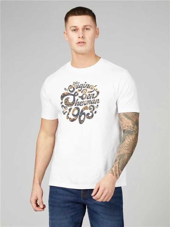 Ben Sherman Groovy Type Tee - Size M - BNWOT - RRP £45