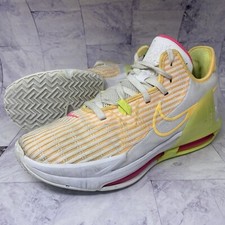 Nike Lebron Witness 6 Basketball Shoes Lemon Twist CZ4052-101 Men's Size 10 M