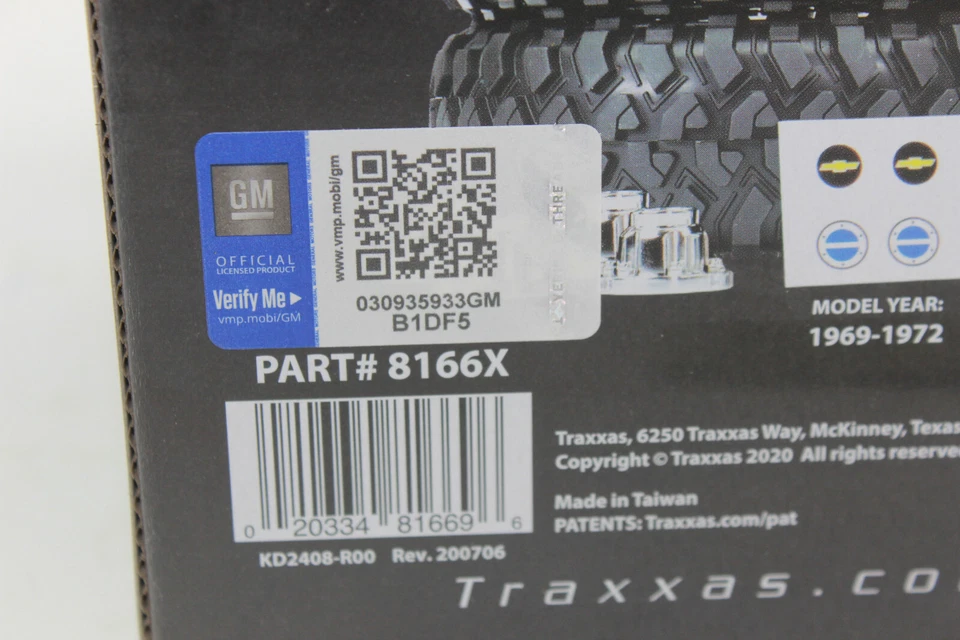 Traxxas TRX 8166 X  Reifen Chrom Felge Trail 4.6 x 1.9 Blazer TRX-4  G 500  NEU - Bild 4 von 4