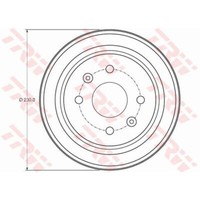 TRW Bremstrommeln Hinten FüR Chevrolet Spark Aveo SchräGheck Aveo/Kalos