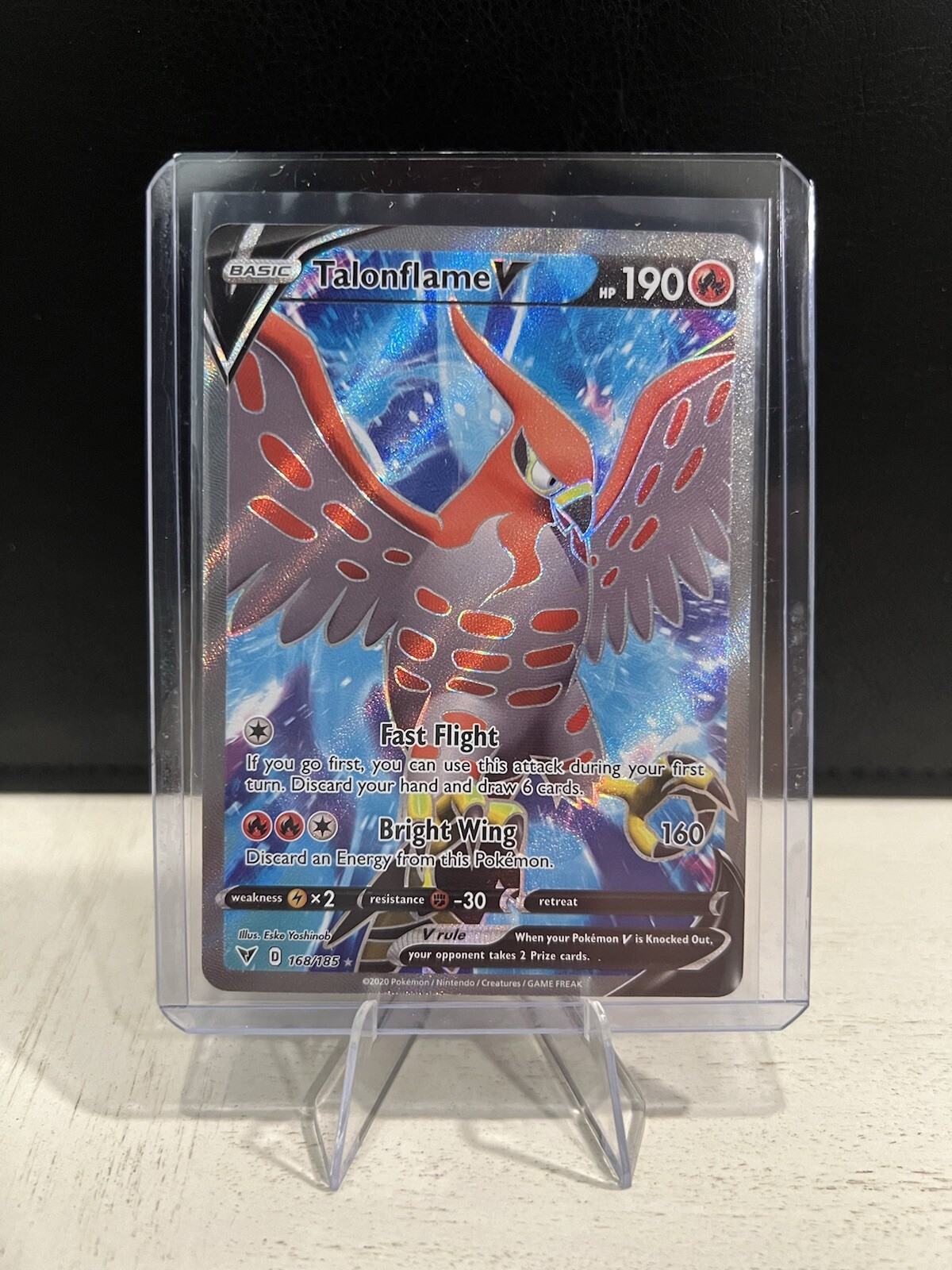 Pokémon TCG: SWSH04 Vivid Voltage - Talonflame V UR 168/185 - NM