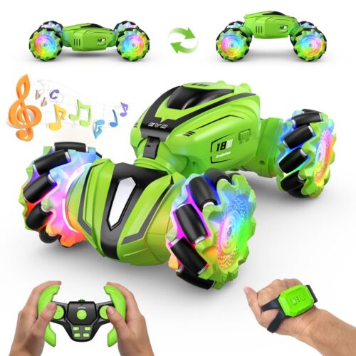 RC Stunt Cars Remote Control Car Double-Sided Driving 360° Flips Rotating C