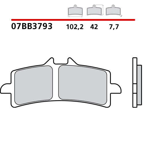 Paire Plaquettes de Frein Avant BREMBO pour Aprilia Tuono V4 Factory 1100 17 - Photo 1/7