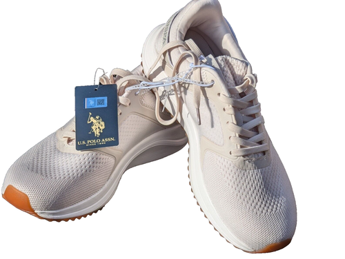 EE. UU. Polo Assn. Mujer Off White/Marfil Zapatillas Informales Reino Unido talla 7.5/US 10/EUR42 - Imagen 3 de 13