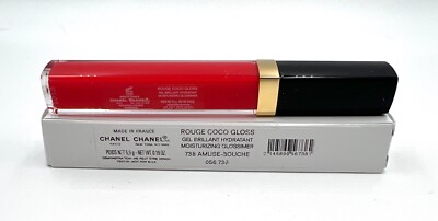 New! Rouge Coco Gloss Moisturizing Gloss 738 Amuse Bouche Full  Size