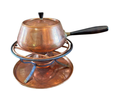 ヴィンテージ スイスspring社製culinox 両手銅鍋 Vintage 1960's Culinox Spring Copper Fondue Set Made in