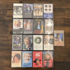 Lot of 17 Cassette Tapes Country and Western 1 New Willie Nelson Merle Haggard 