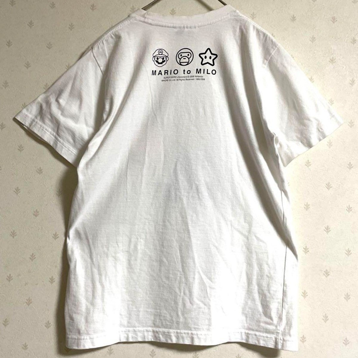 A Bathing Ape BABY MILO Nintendo SUPER MARIO Vintage T-shirt White