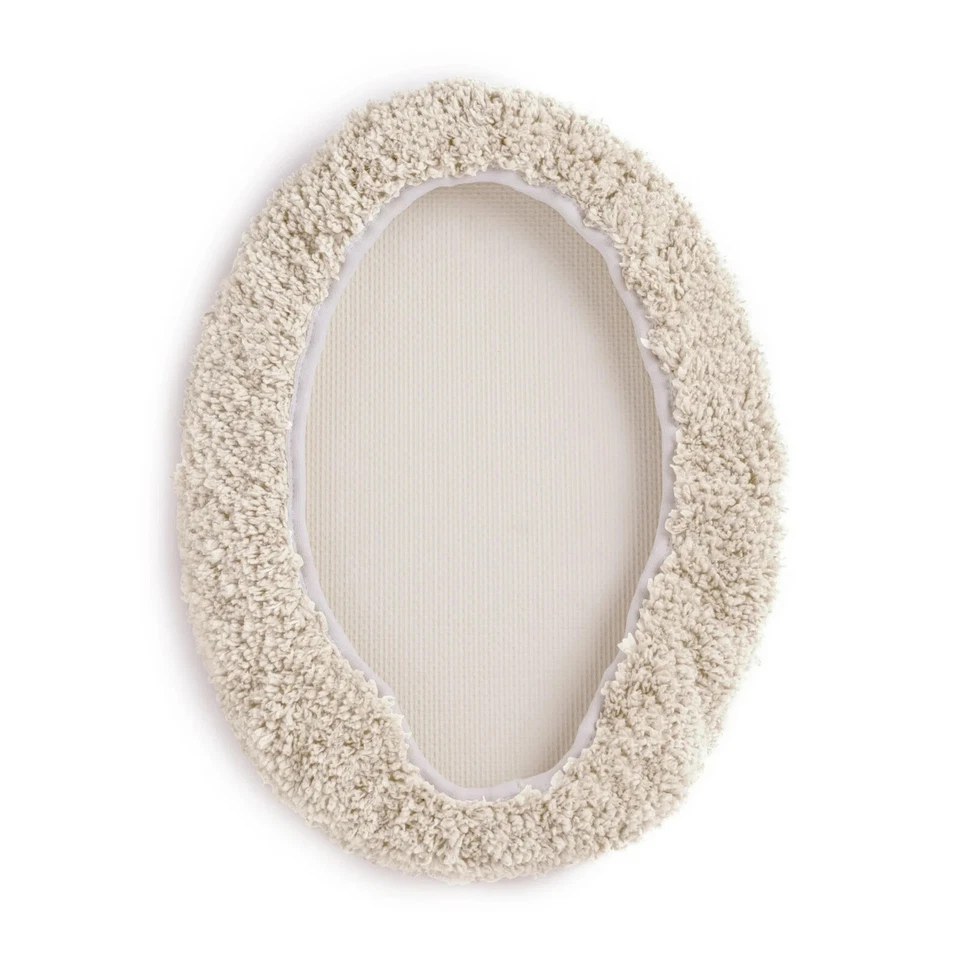 Cubierta de tapa de inodoro resistente a manchas y decoloración ajuste redondo alargado baño bronceado 19X22" Foto 2 de 4