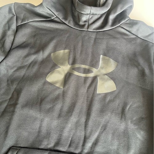 Under Armour Boys Youth Medium Black Hooded Sweatshirt - Picture 3 of 5