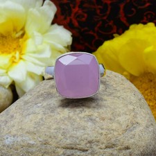 Magnificent Rose Quartz Gemstone 925 Sterling Silver Handmade Ring All Size