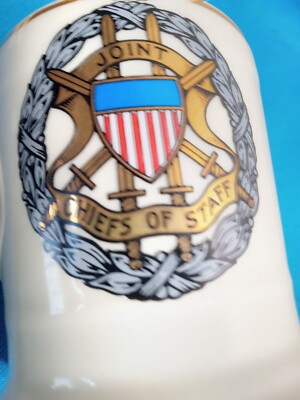 ViNtEge ShAviNg Mug 22 KT GOld U.S. ShiEld JOint ChiEfs of StAff Untitled 