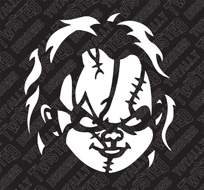 Chucky Childs Play vinyl decal sticker Car Truck Horror Scary Jason Freddy