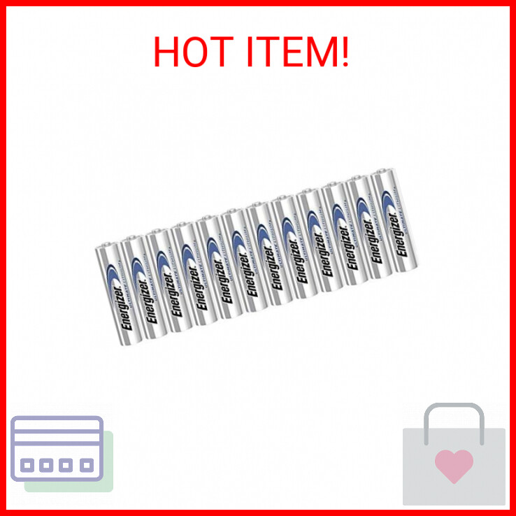 Energizer Ultimate Lithium AA 12 Battery Super Pack.