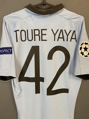 マンチェスター・シティ Toure Yaya 42 ユニフォーム　トゥーレヤヤ 2013/14 Manchester City Home Jersey #42 TOURE YAYA XL Nike