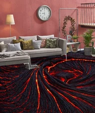 3D Volcanic Lava O1586 Floor WallPaper Murals Wall Print Decal 5D Eve 2024