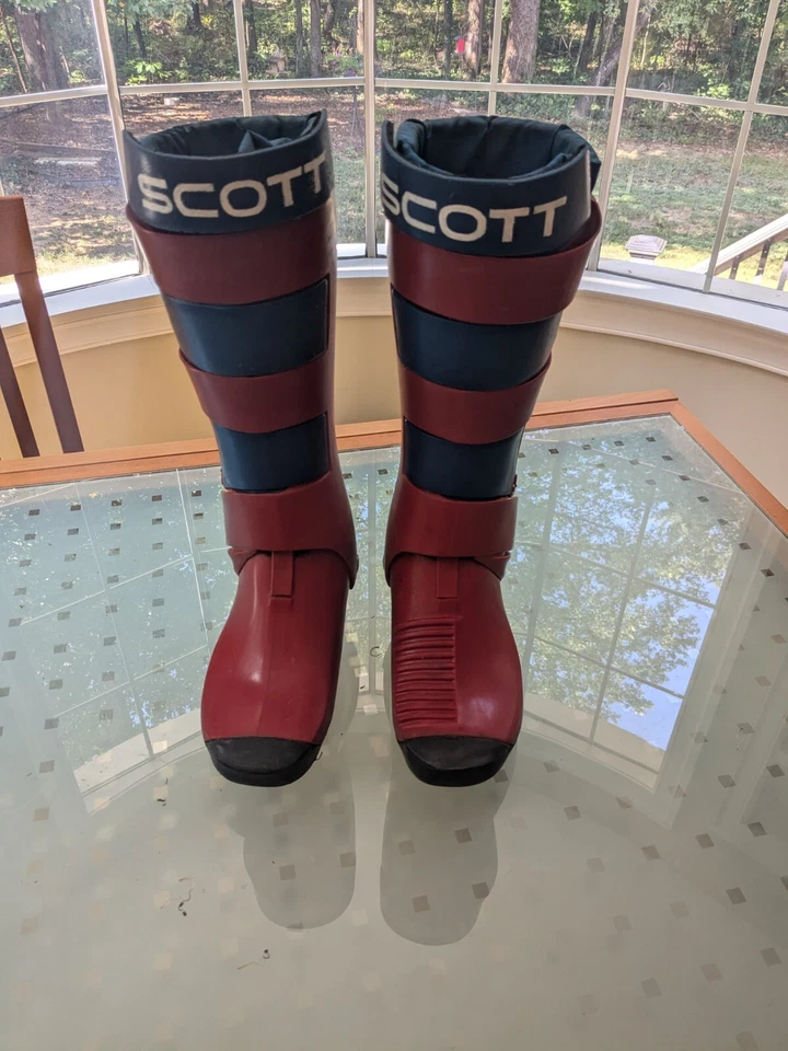 [Muy Raras] Botas de Motocross SCOTT USA De Colección Talla US MED/LG Rojo Azul/Negro Amarillo Foto 2 de 4