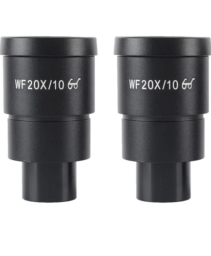 2pc Super Widefield 20X Microscope Eyepieces (30mm) by Amscope WF20X/10