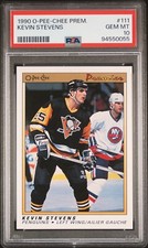 ! 1990 O-PEE-CHEE PREMIER 111 KEVIN STEVENS PSA 10
