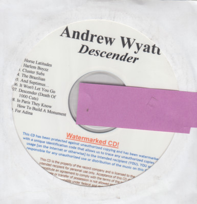 andrew wyatt descender cd new promo