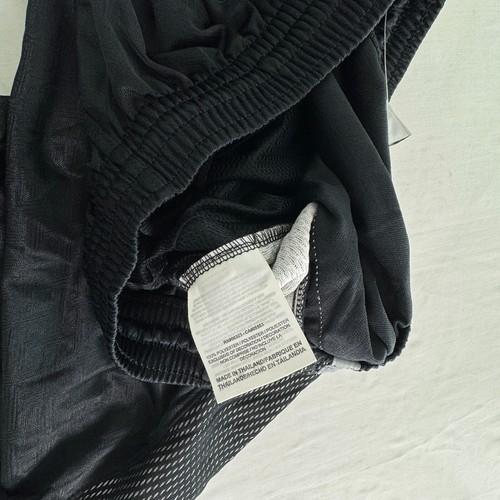 Vintage Nike Basketball Shorts Mens Medium Black Gray 12" Training Stretch 2009 - Afbeelding 5 van 11