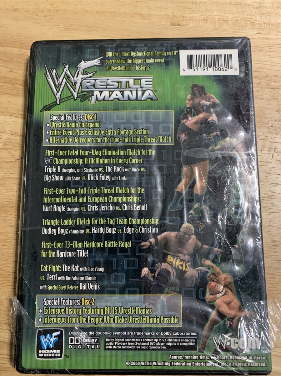 WWE- WWF - WrestleMania 16 (DVD,2000)NEW Authentic US Release