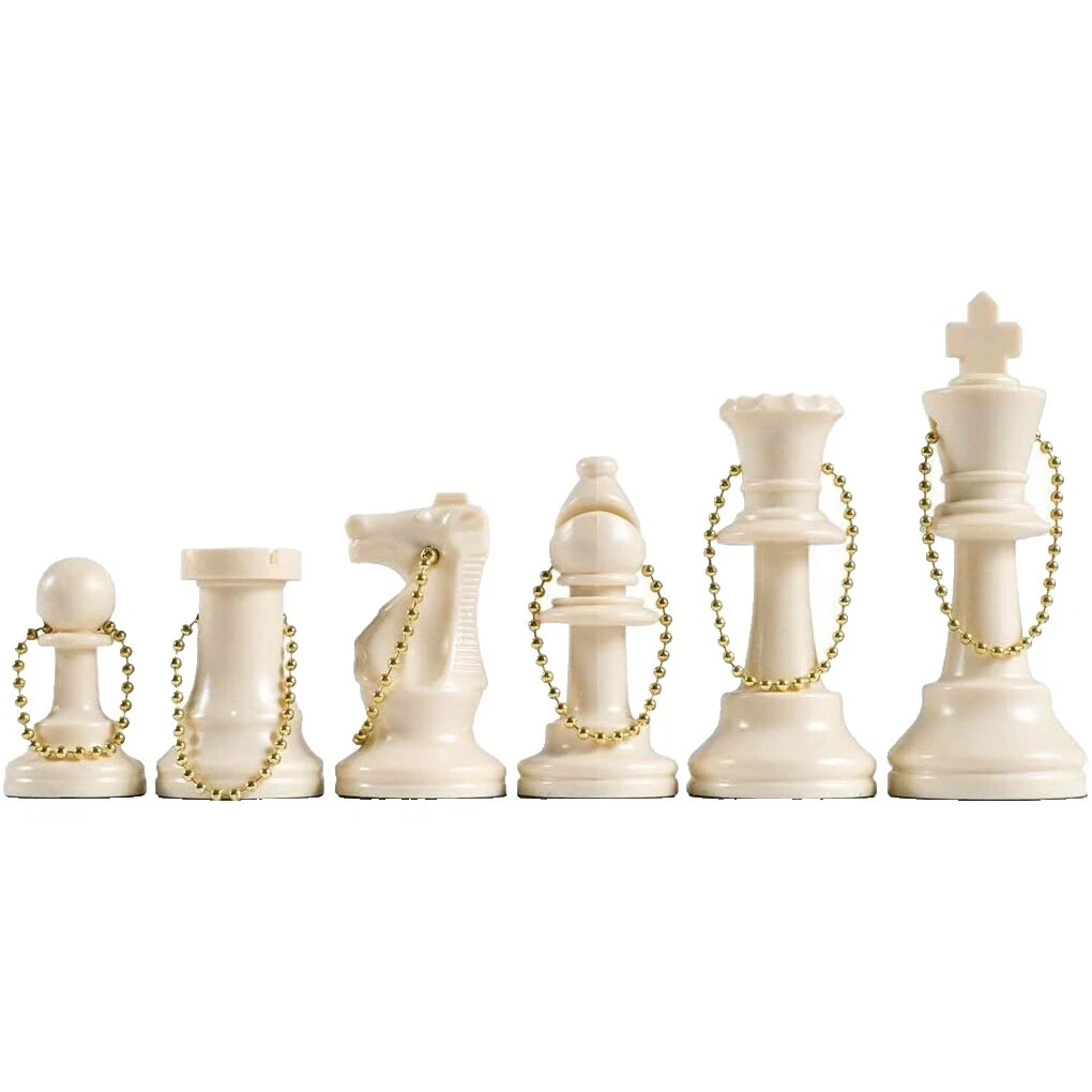 Accesorios de ajedrez de plástico blanco