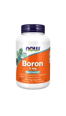 NOW Foods Boron, 3 mg, 250 Capsules