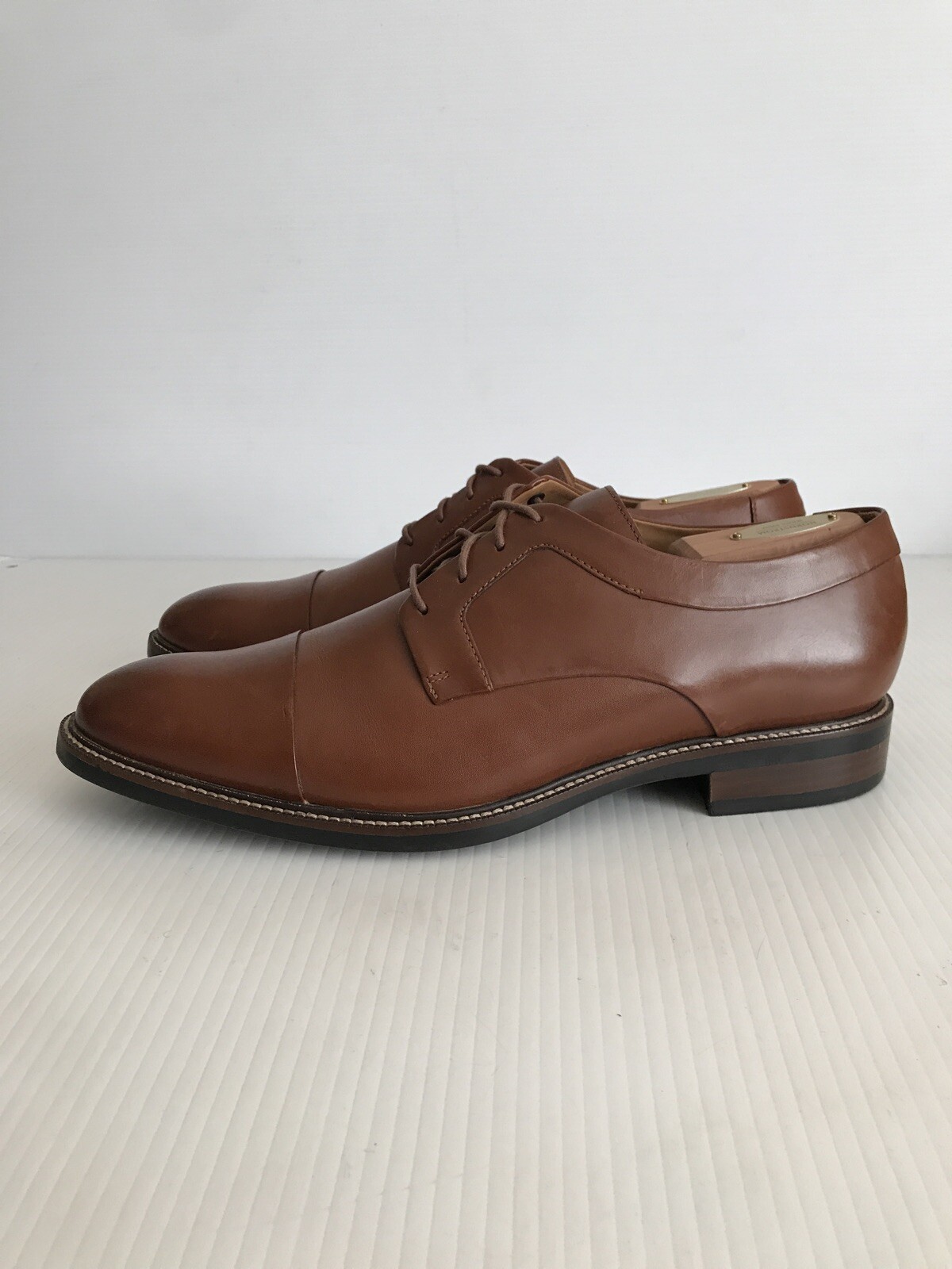 SAOLA NEW Cole Haan Warren Cap Toe Derby C20153 British Tan 11.5 M (B89)