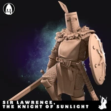 Sir Lawrence Knight Bite the Bullet DnD Miniature 28mm 32mm 35mm D&D RPG Mini