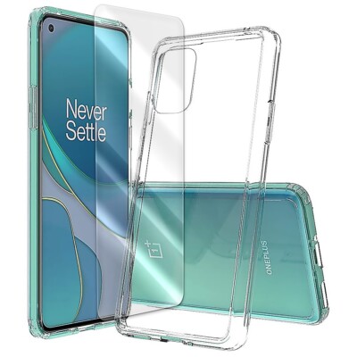 Explosion-proof Grade Screen Protector + Soft Slim TPU Case fits OnePlus 8T+ 5G