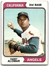 1974 Topps Sandy Alomar Sr. . California Angels #347
