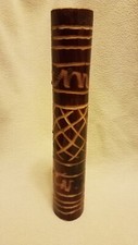 Hand Crafted Wood Etched Rainmaker Instrument, Soothing Sounds Meditation