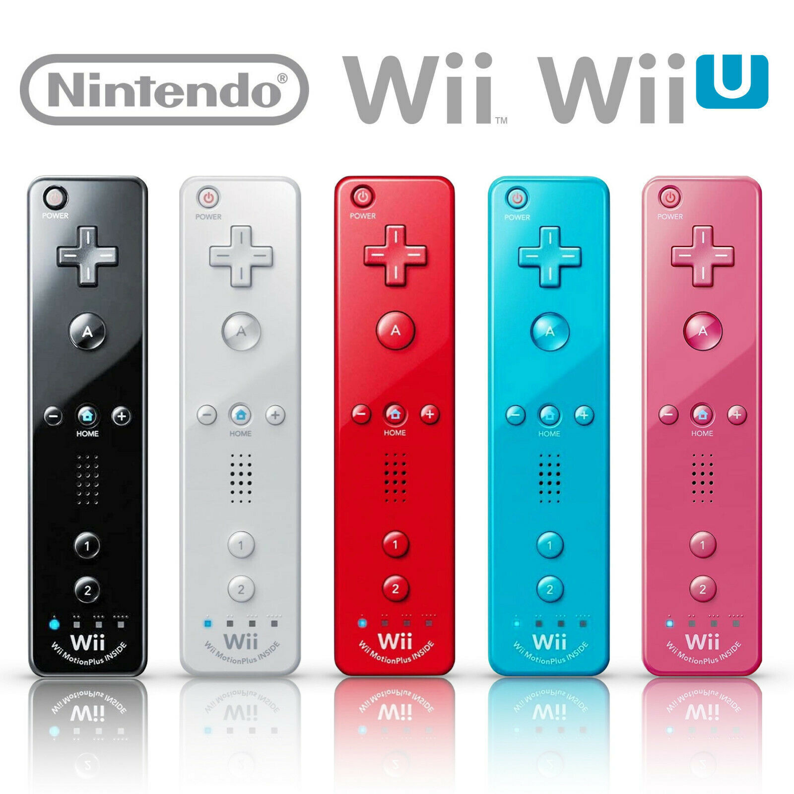 Manettes OFFICIELLES Nintendo Wii / WiiU - Wiimote Nunchuk Classique Pro Volant