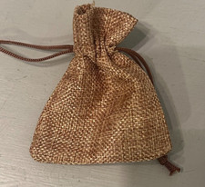 85 Mini Burlap Bags -Jute Drawstring 2" x 3" Small Sack Favor Bag 2x3