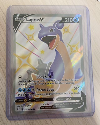 Lapras V SV110/SV122 Shining Fates Set Shiny Full Art Pokemon Card Pack  Fresh NM | eBay
