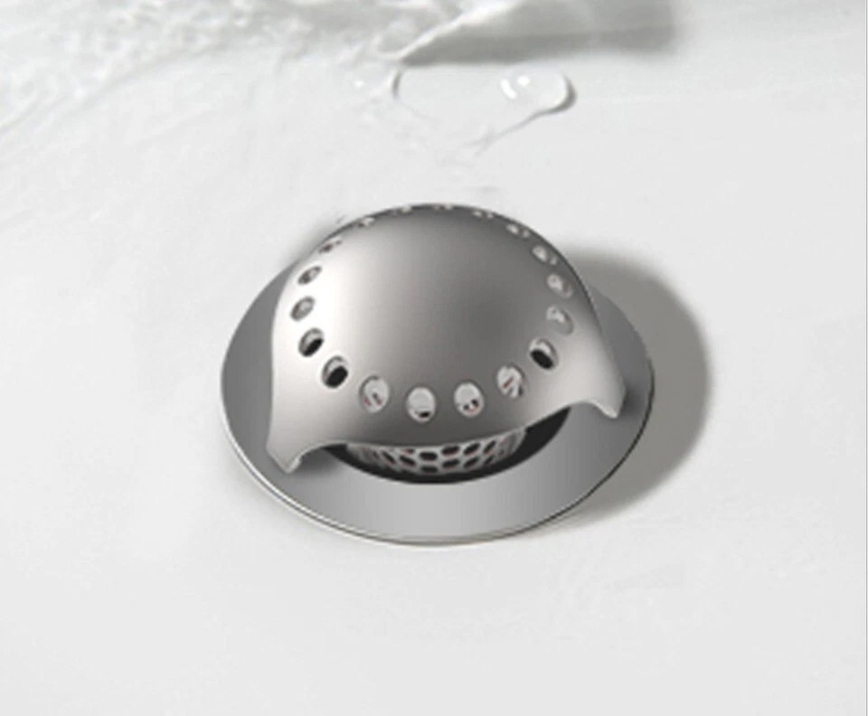 Colador de drenaje de fregadero de cocina de acero inoxidable 304 cesta protector de drenaje Foto 3 de 4