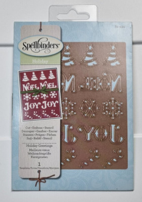 Spellbinders Stanz- und Prägeschablone Shapeabilities Holiday Greetings