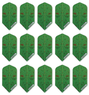 5 New Sets Elkadart Crystal Slim Dart Flights - Ships w/ Tracking - Green