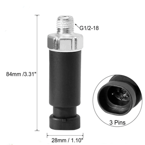 1x 19244500 Engine Oil Pressure Sensor Switch Metal Plastic For GMC Chevrolet - Picture 2 of 8