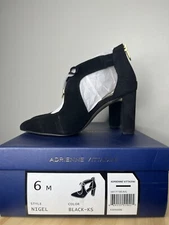 Adrienne Vittadini Women's Black Nigel Pump 6M