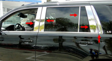 Chrome Stainless Steel Pillar Posts 10 Pc For 2015-2020 Chevy Tahoe Gmc Yukon