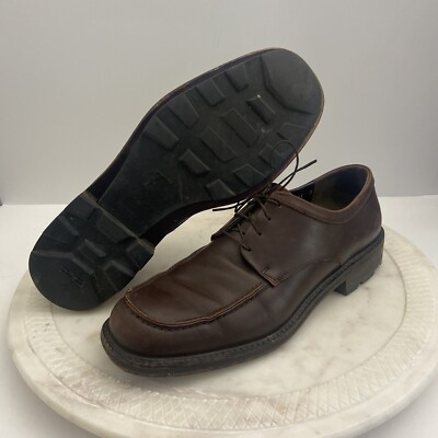 Salvatore Ferragamo Shoes Mens Size 11 Brown Leather Derby Dress Square Toe Salvatore Ferragamo E Brown Dress Shoes for Men for sale | eBay main image 3