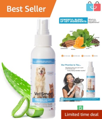 Pet Dental Hygiene Spray with Aloe - Instantly Freshens Breath for Dogs, 5 Oz