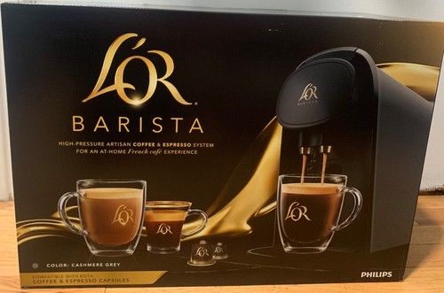 MÁQUINA DE CAFÉ Y ESPRESSO L'OR BARISTA DE PHILIPS GRIS CACHEMIR NUEVA SELLADA - Imagen 12 de 13
