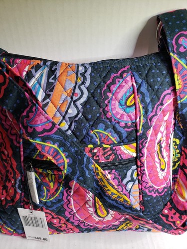 Vera Bradley in retired TWILIGHT PAISLEY HIPSTER Cross-body Shoulder Bag - Picture 3 of 7